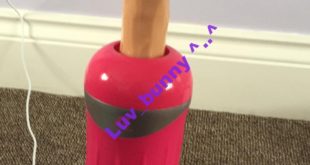 Mains charging of Pink ABS plastic thrusting dildo machine with suction base and 6-inch silicone dildo