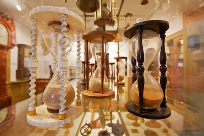 hourglasses in museum