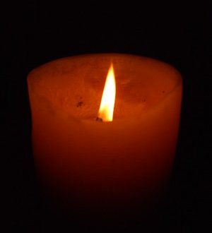 Candle burning