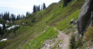 Ridge path hike