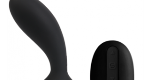 Black remote-controlled Prostate Massager